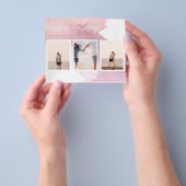 BUDGET写真クリスマスカード – フォトコラージュ都市 チラシ (手)