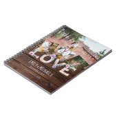 BUDGET写真コラージュバケットリストカップル記念 ノートブック (左側)