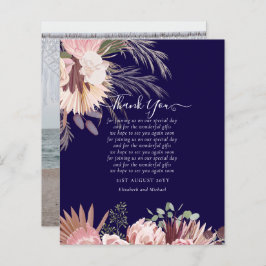 BUDGET写真サンキューカードパンパスグラス結婚ズ