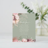 BUDGET写真サンキューカードパンパスグラス結婚ズ (スタンド正面)