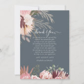 BUDGET写真サンキューカードパンパスグラス結婚ズ (正面)