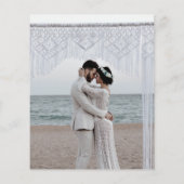 BUDGET写真サンキューカードパンパスグラス結婚ズ チラシ (裏面)