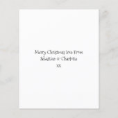 BUDGET写真パーソナライズされたクリスマス雪 (裏面)