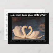 BUDGET写真プランの変更日付の結婚保存 ポストカード (正面/裏面)