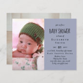 BUDGET写真ベビーシャワー告知ありがとう (正面/裏面)