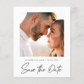 BUDGET写真ミニマリストの日付を結婚保存 チラシ (正面)