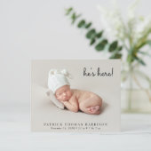 Budget写真ミニマルコラージュの誕生のお知らせ (スタンド正面)