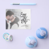 BUDGET写真モダンの日付を保存 チラシ (シングル)