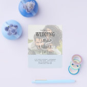 BUDGET写真モダンオーバーレイAll-in1結婚式の招待 チラシ (シングル)