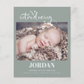 Budget写真モダンコラージュの誕生のお知らせ (正面)