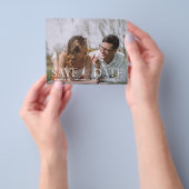 Budget写真モダンスクリプトH日付の保存 チラシ (手)