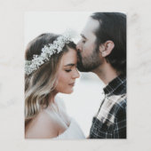 Budget写真モダン日付カードの保存 (裏面)