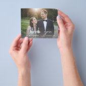 Budget写真モダン書道3ありがとう チラシ (手)