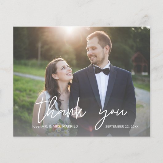 Budget写真モダン書道3ありがとう チラシ (正面)