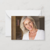 BUDGET写真ユーカリ葬儀ありがとうご注意 ノートカード (裏面)