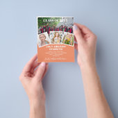 BUDGET写真卒業招待状発表ThankU チラシ (手)