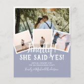 BUDGET写真婚約した結婚式の招待 (正面)