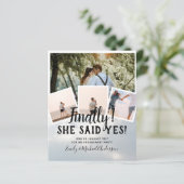 BUDGET写真婚約した結婚式の招待 (スタンド正面)