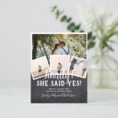 BUDGET写真婚約した結婚式の招待 (スタンド正面)