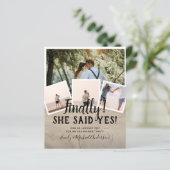 BUDGET写真婚約した結婚式の招待 (スタンド正面)