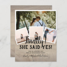 BUDGET写真婚約した結婚式の招待