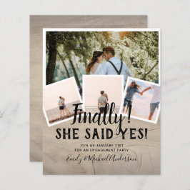 BUDGET写真婚約した結婚式の招待