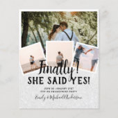 BUDGET写真婚約した結婚式の招待 (正面)