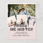 BUDGET写真婚約した結婚式の招待 (正面)