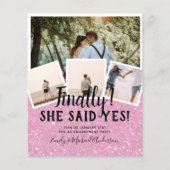 BUDGET写真婚約した結婚式の招待 (正面)