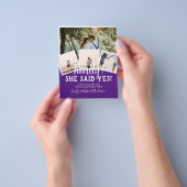 BUDGET写真婚約した結婚式の招待 チラシ (手)