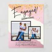 BUDGET写真婚約招待状告知スクリプト (正面)