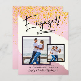 BUDGET写真婚約招待状告知スクリプト