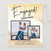 BUDGET写真婚約招待状告知スクリプト (正面)