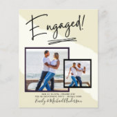 BUDGET写真婚約招待状告知スクリプト (正面)