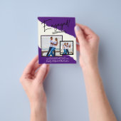 BUDGET写真婚約招待状告知スクリプト チラシ (手)