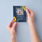 BUDGET写真救日または結婚式のひまわり チラシ (手)