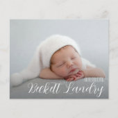 Budget写真数々のコラージュの誕生のお知らせ (正面)