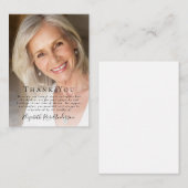 BUDGET写真葬儀Thank You Note Card ノートカード (正面/裏面)