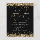 Budget写真at最後の金ゴールドグリッター婚約 (正面)