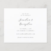 Budget写真Hモダンシンプル保存日 チラシ (裏面)