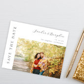 Budget写真Hモダンシンプル保存日 チラシ