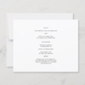 BUDGET写真QRコードウェディング招待RSVP詳細 (裏面)