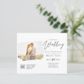 BUDGET写真QRコードウェディング招待RSVP詳細 (スタンド正面)