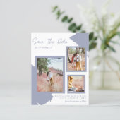 BUDGET写真SAVE the DATE婚約Dusty Blue (スタンド正面)