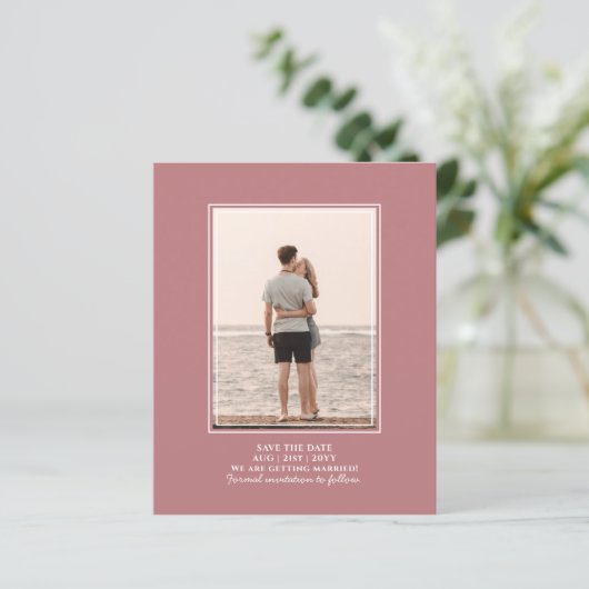 BUDGET写真Save the Date Dustyバラ結婚's (スタンド正面)