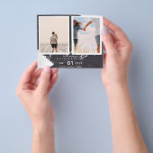 BUDGET写真Save The Dates Urban モダン Chic チラシ (手)