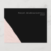 BUDGET写真Save The Dates Urban モダン Chic チラシ (裏面)