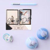 BUDGET写真Save The Dates Urban モダン Chic チラシ (シングル)