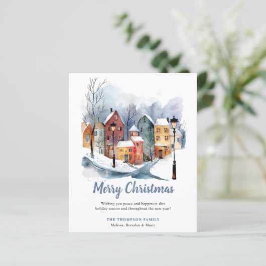 BUDGET冬の水の色の家クリスマスグリーティング (スタンド正面)