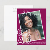 BUDGET卒業発表PHOTOクモダンラス (正面/裏面)